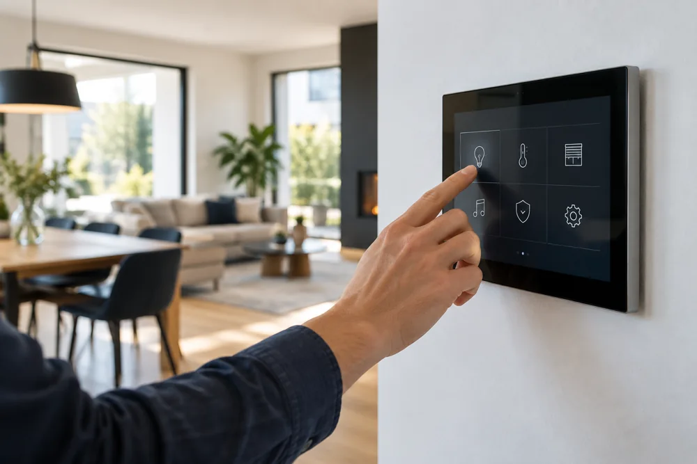 Bedienung einer Smart-Home-Steuerung